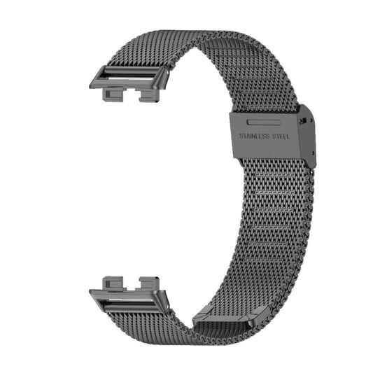 For Huawei Band 8 / 9 / 10 Mijobs Milan Buckle Stainless Steel Watch Band(Black) - Watch Bands by MIJOBS | Online Shopping UK | buy2fix