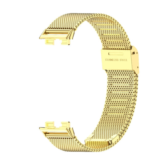 For Huawei Band 8 / 9 / 10 Mijobs Milan Buckle Stainless Steel Watch Band(Gold) - Watch Bands by MIJOBS | Online Shopping UK | buy2fix