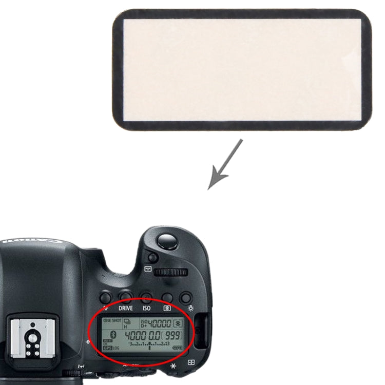 For Canon EOS 6D Mark II Top Cover Shoulder LCD Outer Lens by buy2fix