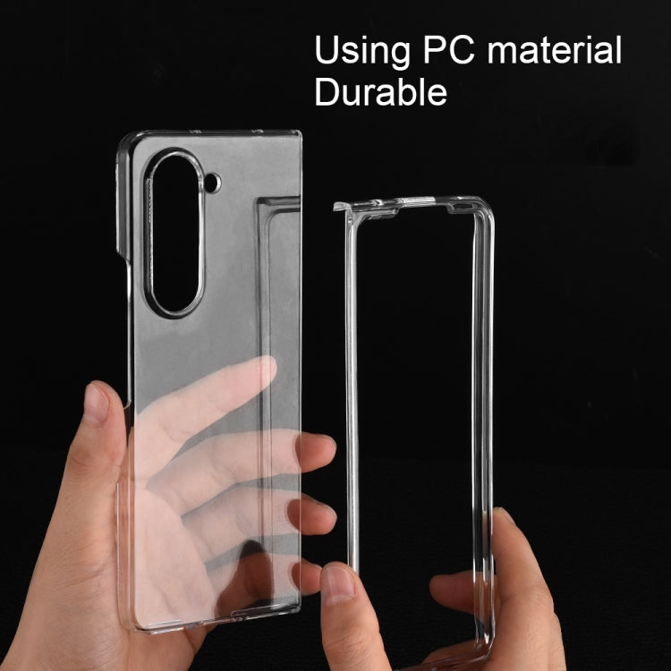 For Samsung Galaxy Z Fold5 Transparent PC Shockproof Phone Case - Galaxy Phone Cases by buy2fix | Online Shopping UK | buy2fix