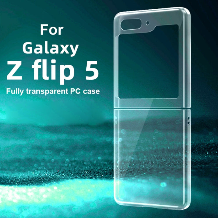 For Samsung Galaxy Z Flip5 Transparent PC Shockproof Phone Case - Galaxy Phone Cases by buy2fix | Online Shopping UK | buy2fix