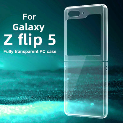 For Samsung Galaxy Z Flip5 Transparent PC Shockproof Phone Case - Galaxy Phone Cases by buy2fix | Online Shopping UK | buy2fix
