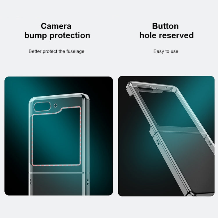 For Samsung Galaxy Z Flip5 Transparent PC Shockproof Phone Case - Galaxy Phone Cases by buy2fix | Online Shopping UK | buy2fix