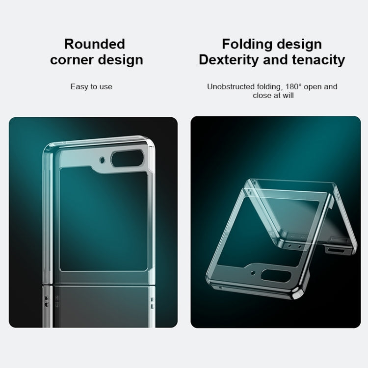 For Samsung Galaxy Z Flip5 Transparent PC Shockproof Phone Case - Galaxy Phone Cases by buy2fix | Online Shopping UK | buy2fix