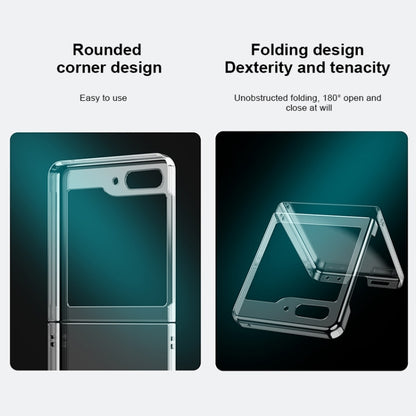 For Samsung Galaxy Z Flip5 Transparent PC Shockproof Phone Case - Galaxy Phone Cases by buy2fix | Online Shopping UK | buy2fix