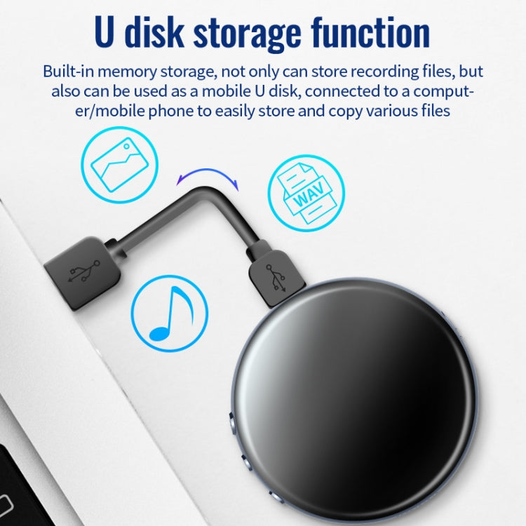 JNN M29 Portable Noise Reduction Smart Voice Control Magnetic Recorder, Memory:8GB by JNN