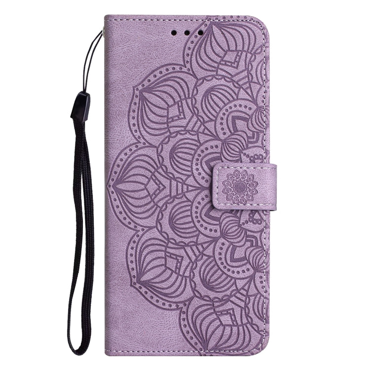 For Samsung Galaxy S23 FE 5G Mandala Embossed Flip Leather Phone Case(Purple) - Galaxy S23 FE 5G Cases by buy2fix | Online Shopping UK | buy2fix