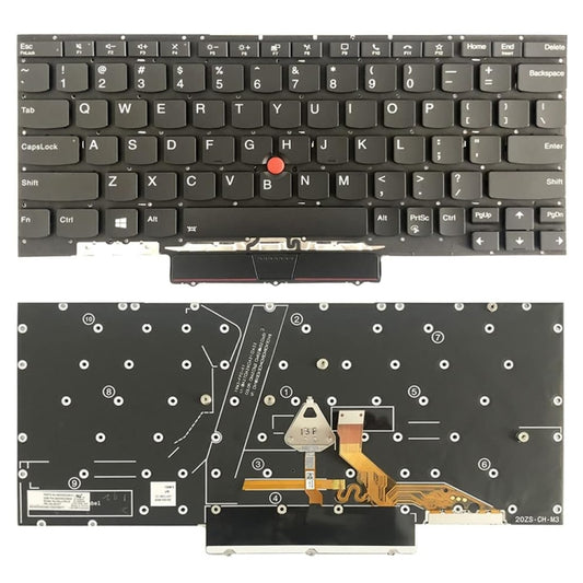 For Lenovo ThinkPad X1 Nano US Version Backlight Laptop Keyboard - Lenovo Spare Parts by buy2fix | Online Shopping UK | buy2fix