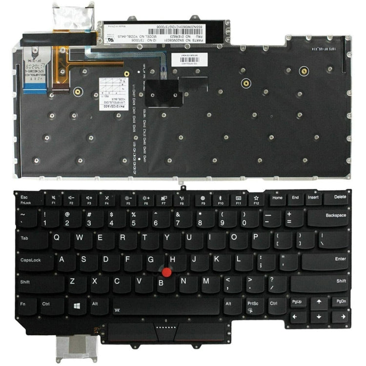 For Lenovo ThinkPad X1C 2017 US Version Laptop Keyboard - Lenovo Spare Parts by buy2fix | Online Shopping UK | buy2fix