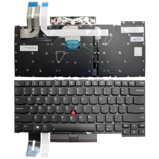 For Lenovo Thinkpad T490S T495S E490S US Version Laptop Keyboard - Lenovo Spare Parts by buy2fix | Online Shopping UK | buy2fix
