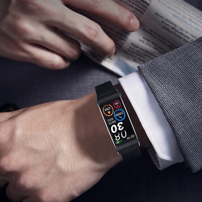 K13S 1.14 inch TFT Screen Slub Steel Strap Smart Calling Bracelet Supports Sleep Management/Blood Oxygen Monitoring(Rose Gold) by buy2fix