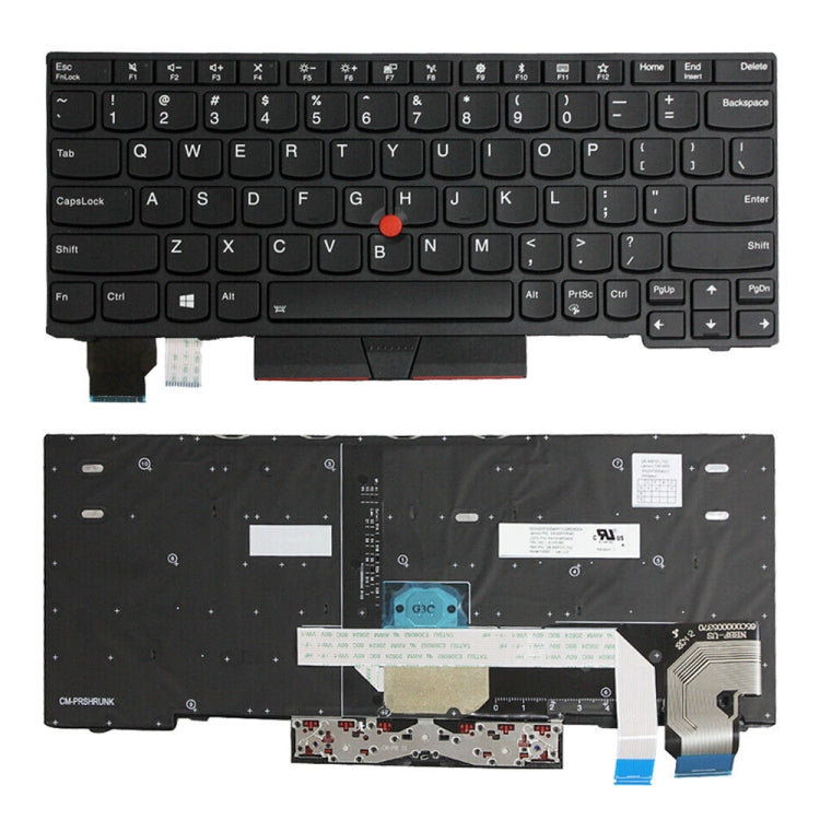 For Lenovo Thinkpad X280 20KF / Yoga 20R5 US Version Backlight Laptop Keyboard - Lenovo Spare Parts by buy2fix | Online Shopping UK | buy2fix