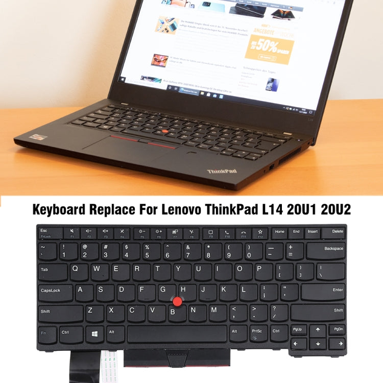 For Lenovo ThinkPad L14 20U1 20U2 Backlight Laptop Keyboard - Lenovo Spare Parts by buy2fix | Online Shopping UK | buy2fix