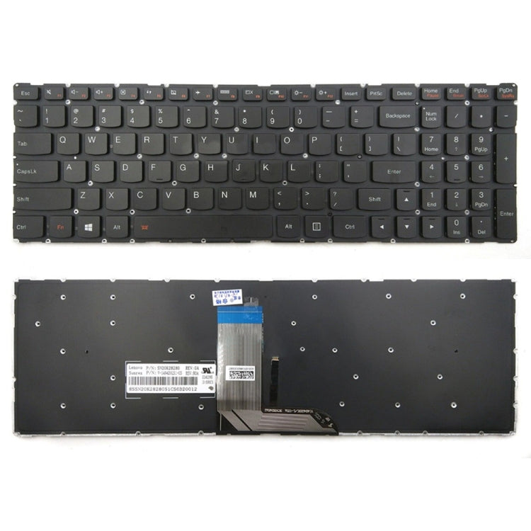 For Lenovo IdeaPad 700-17ISK Backlight Laptop Keyboard - Lenovo Spare Parts by buy2fix | Online Shopping UK | buy2fix