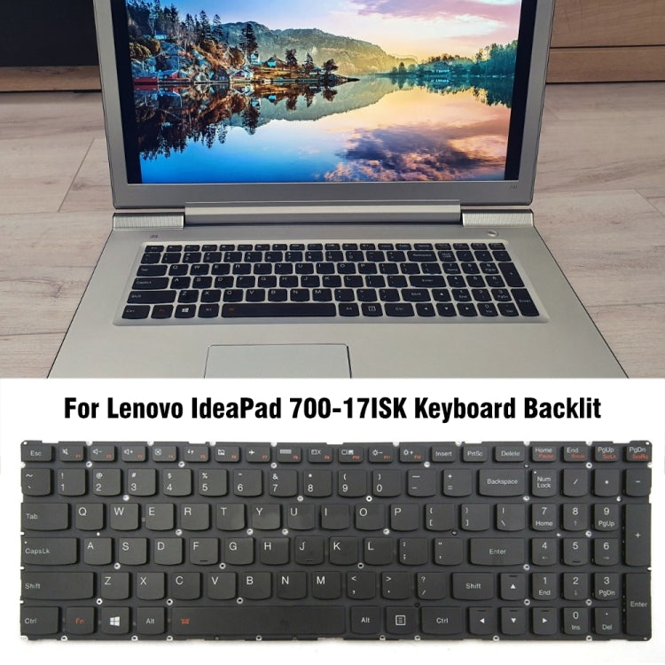 For Lenovo IdeaPad 700-17ISK Backlight Laptop Keyboard - Lenovo Spare Parts by buy2fix | Online Shopping UK | buy2fix
