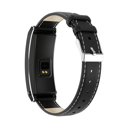 K13S 1.14 inch TFT Screen Leather Strap Smart Calling Bracelet Supports Sleep Management/Blood Oxygen Monitoring(Black) by buy2fix