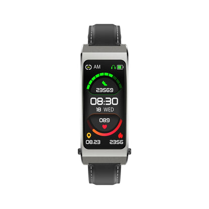 K13S 1.14 inch TFT Screen Leather Strap Smart Calling Bracelet Supports Sleep Management/Blood Oxygen Monitoring(Tarnish) by buy2fix