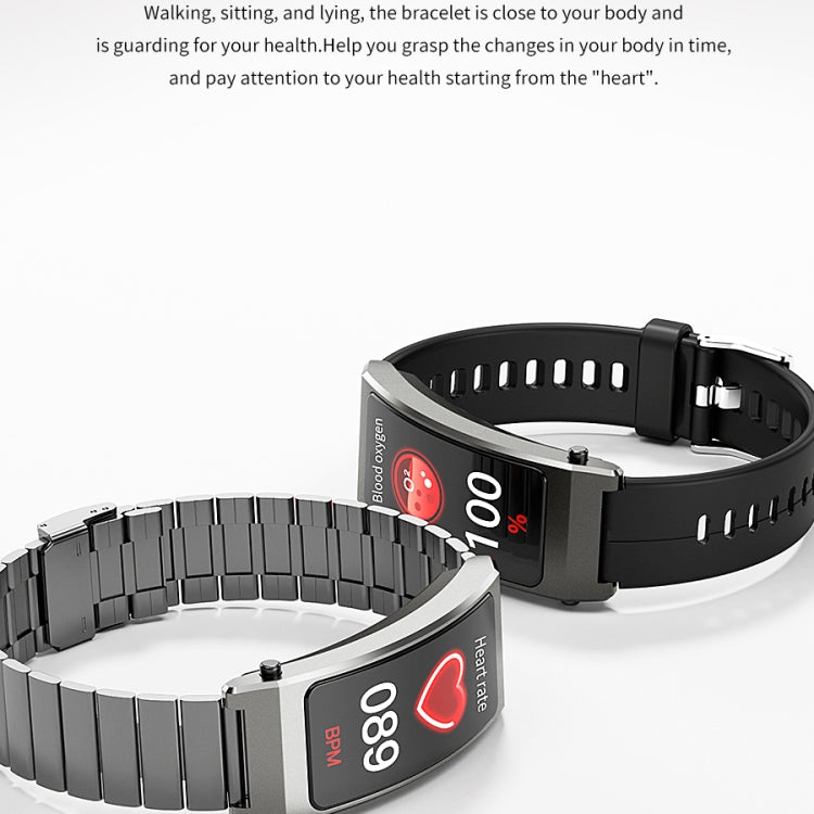 K13S 1.14 inch TFT Screen Leather Strap Smart Calling Bracelet Supports Sleep Management/Blood Oxygen Monitoring(Rose Gold) by buy2fix