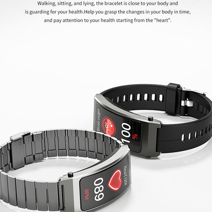 K13S 1.14 inch TFT Screen Leather Strap Smart Calling Bracelet Supports Sleep Management/Blood Oxygen Monitoring(Rose Gold) by buy2fix