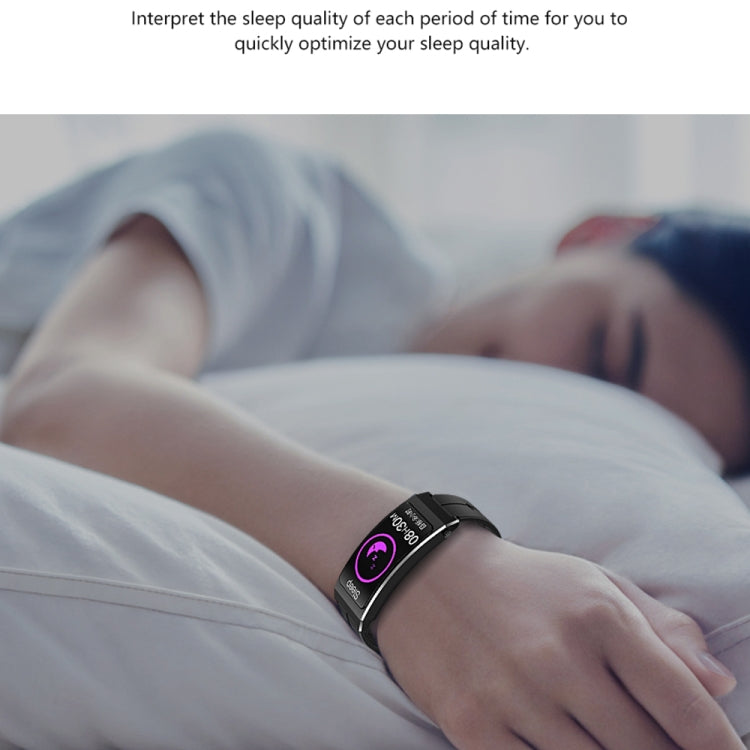 K13S 1.14 inch TFT Screen Leather Strap Smart Calling Bracelet Supports Sleep Management/Blood Oxygen Monitoring(Rose Gold) by buy2fix