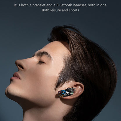 K13S 1.14 inch TFT Screen Leather Strap Smart Calling Bracelet Supports Sleep Management/Blood Oxygen Monitoring(Black) by buy2fix