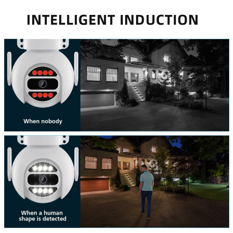 A8-C2 2MP Smart WiFi Surveillance IP Camera, Dual-light Full Color Night Vision / Two Way Audio / TF Card, Power Plug:UK Plug(White) by buy2fix
