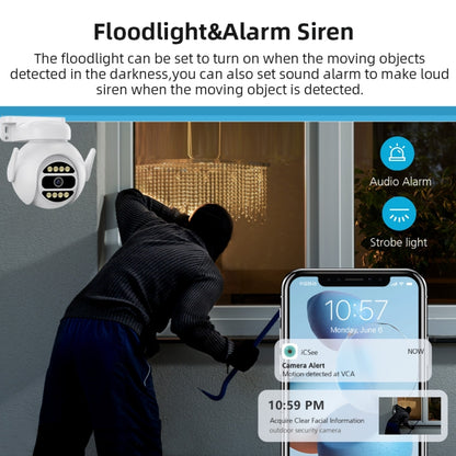 A8-C2 2MP Smart WiFi Surveillance IP Camera, Dual-light Full Color Night Vision / Two Way Audio / TF Card, Power Plug:UK Plug(White) by buy2fix