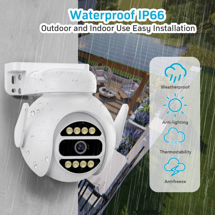 A8-C2 2MP Smart WiFi Surveillance IP Camera, Dual-light Full Color Night Vision / Two Way Audio / TF Card, Power Plug:UK Plug(White) by buy2fix