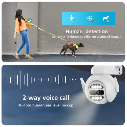 A8-C2 2MP Smart WiFi Surveillance IP Camera, Dual-light Full Color Night Vision / Two Way Audio / TF Card, Power Plug:AU Plug(White) by buy2fix