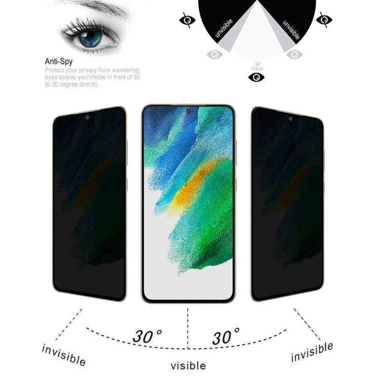 For Samsung Galaxy S21 FE 5G Flat Surface Privacy Tempered Glass Film - Galaxy Tempered Glass by buy2fix | Online Shopping UK | buy2fix
