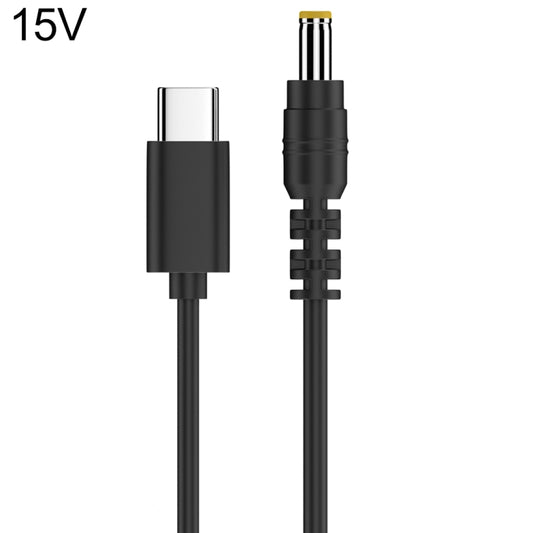 15V 5.5 x 2.5mm DC Power to Type-C Adapter Cable by buy2fix