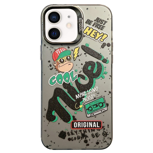 For iPhone 11 English Characters PC Phone Case(Monkey) - iPhone 11 Cases by buy2fix | Online Shopping UK | buy2fix