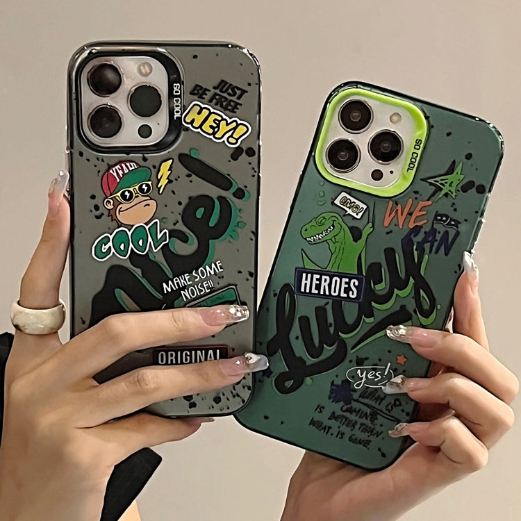 For iPhone 11 English Characters PC Phone Case(Monkey) - iPhone 11 Cases by buy2fix | Online Shopping UK | buy2fix