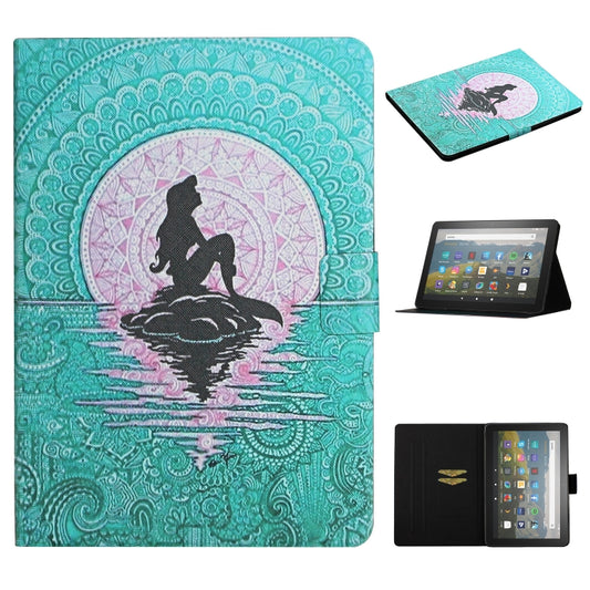 For Amazon Kindle Fire Max 11 Colored Drawing Smart Leather Tablet Case(Mermaid) - Amazon by buy2fix | Online Shopping UK | buy2fix