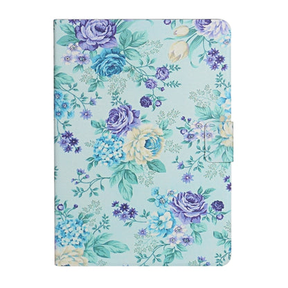 For Amazon Kindle Fire Max 11 Colored Drawing Flower Smart Leather Tablet Case(Purple Flower) - Amazon by buy2fix | Online Shopping UK | buy2fix