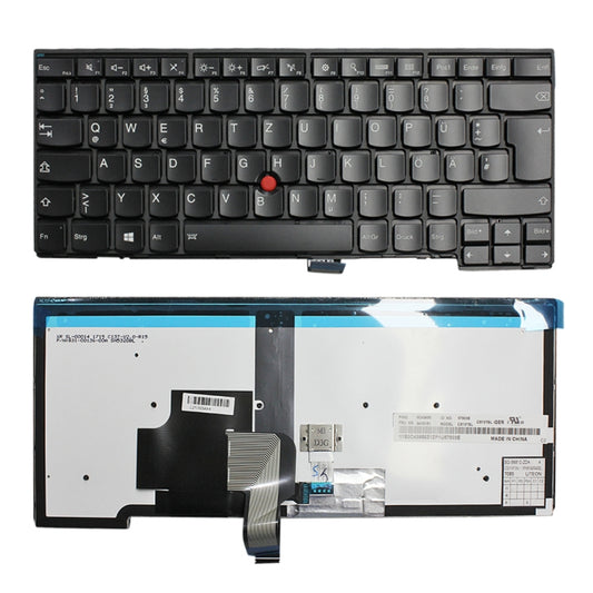 For Lenovo ThinkPad T440 T440P T440S German Version White Back Backlight Laptop Keyboard - Lenovo Spare Parts by buy2fix | Online Shopping UK | buy2fix