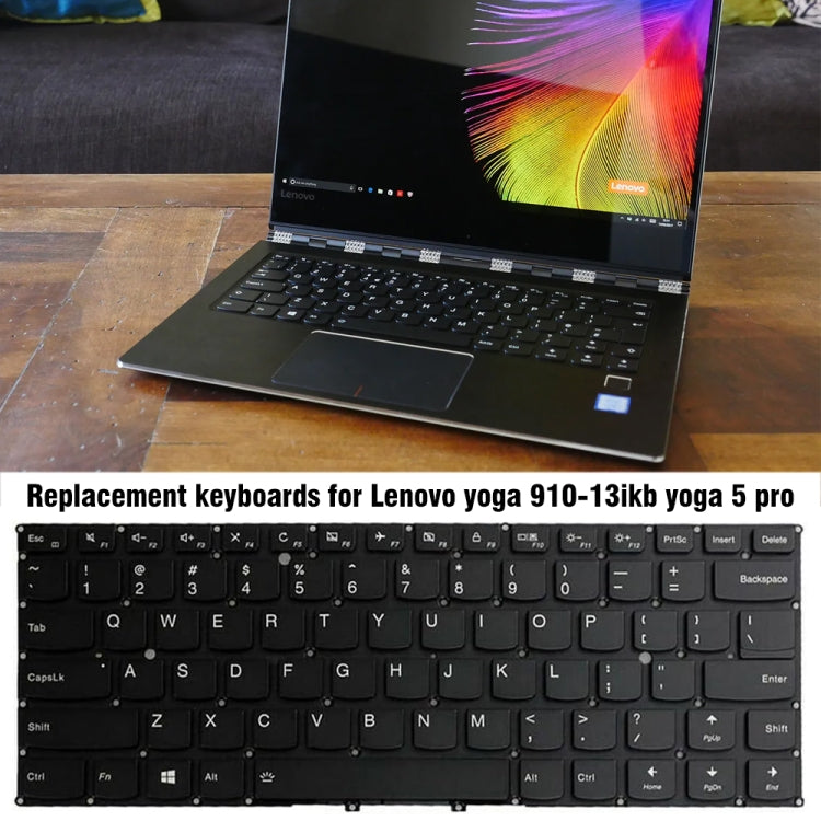 For Lenovo Yoga 910-13JKB / Yoga 5 Pro Backlight Laptop Keyboard without Frame - Lenovo Spare Parts by buy2fix | Online Shopping UK | buy2fix
