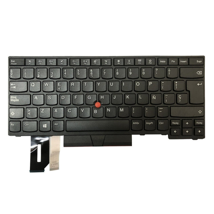 For Lenovo ThinkPad E480 / E495 / L480 Spanish Version Backlight Laptop Keyboard - Lenovo Spare Parts by buy2fix | Online Shopping UK | buy2fix