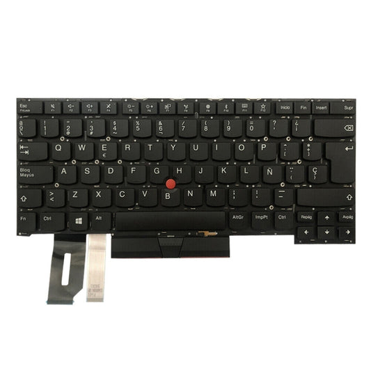 For Lenovo ThinkPad T490s / T495s Spanish Version Backlight Laptop Keyboard - Lenovo Spare Parts by buy2fix | Online Shopping UK | buy2fix