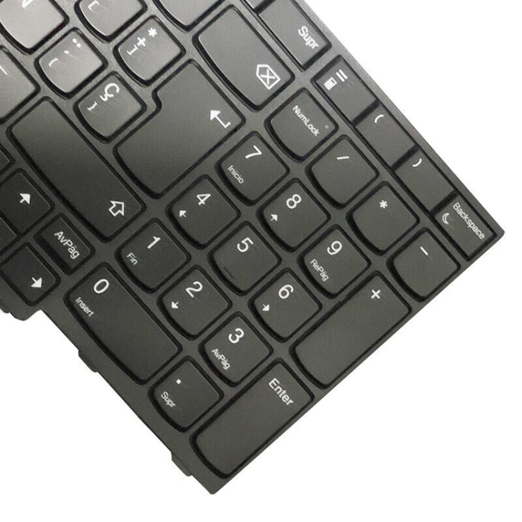For Lenovo ThinkPad E580 / L580 / E585 Spanish Version Backlight Laptop Keyboard - Lenovo Spare Parts by buy2fix | Online Shopping UK | buy2fix