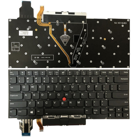 For Lenovo ThinkPad X1 Yoga 4th Gen 20QF US Version Backlight Laptop Keyboard with Touchpad Button(Black) - Lenovo Spare Parts by buy2fix | Online Shopping UK | buy2fix