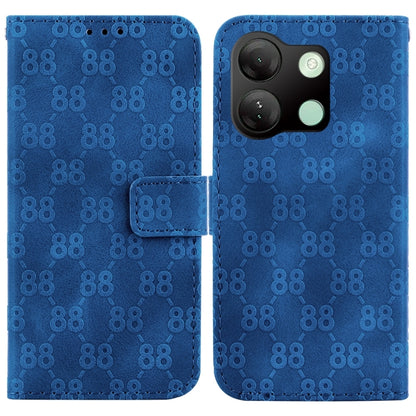 For Infinix Smart 7 HD Double 8-shaped Embossed Leather Phone Case(Blue) - Infinix Cases by buy2fix | Online Shopping UK | buy2fix