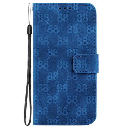 For Infinix Smart 7 HD Double 8-shaped Embossed Leather Phone Case(Blue) - Infinix Cases by buy2fix | Online Shopping UK | buy2fix