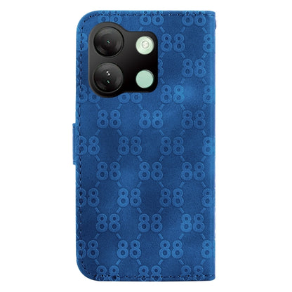 For Infinix Smart 7 HD Double 8-shaped Embossed Leather Phone Case(Blue) - Infinix Cases by buy2fix | Online Shopping UK | buy2fix