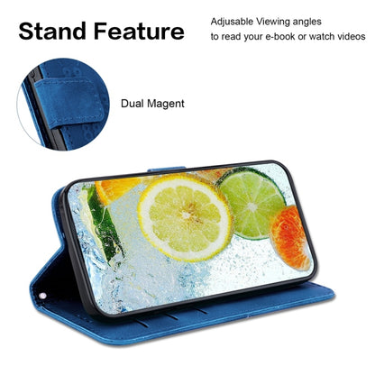 For Infinix Smart 7 HD Double 8-shaped Embossed Leather Phone Case(Blue) - Infinix Cases by buy2fix | Online Shopping UK | buy2fix