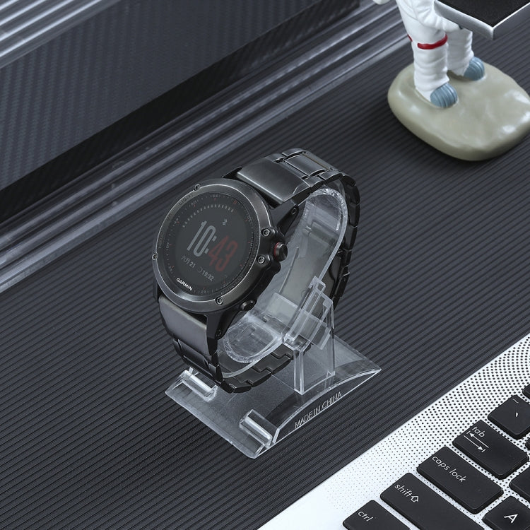 For Garmin Forerunner 965/955/945/935 22mm Quick Release Five Bead Titanium Steel Watch Band(Grey) by buy2fix