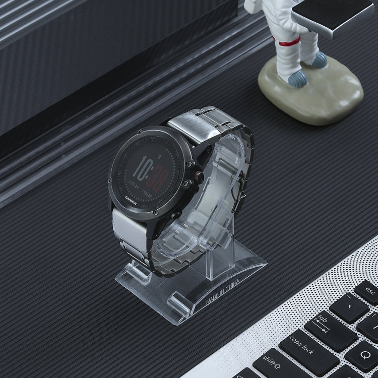 For Garmin Forerunner 965/955/945/935 22mm Quick Release Five Bead Titanium Steel Watch Band(Silver) by buy2fix