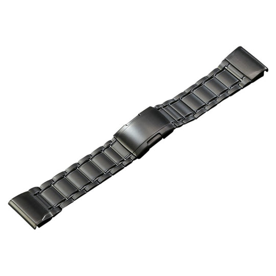 For Garmin Tactix 7 Pro/Fenix 7X/6X Pro 26mm Quick Release Five Bead Titanium Steel Watch Band(Grey)