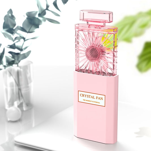 Perfume Shape Portable Fan Hidden Blade Fan(Pink) - Electric Fans by buy2fix | Online Shopping UK | buy2fix