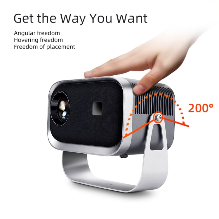 AUN A003 1280x720P 150 Lumens Same Screen Version Portable Home Theater LED HD Digital Projector, EU Plug(Grey) - LED Projector by AUN | Online Shopping UK | buy2fix